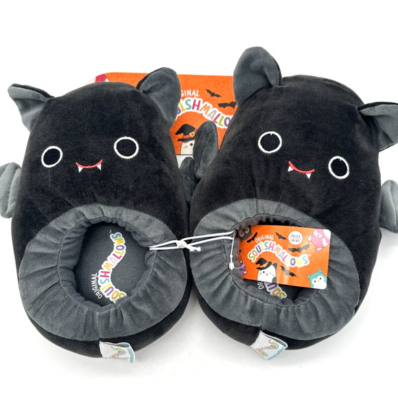 Squishmallows Emily The Bat Slippers 2024 Youth Size 2/3 Women 4/5 - Picture 1 of 3